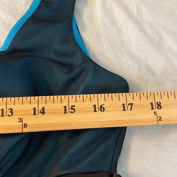 Onyx Nite Teal Empire Waist Party Dress Size 10 - Picture 4 of 11